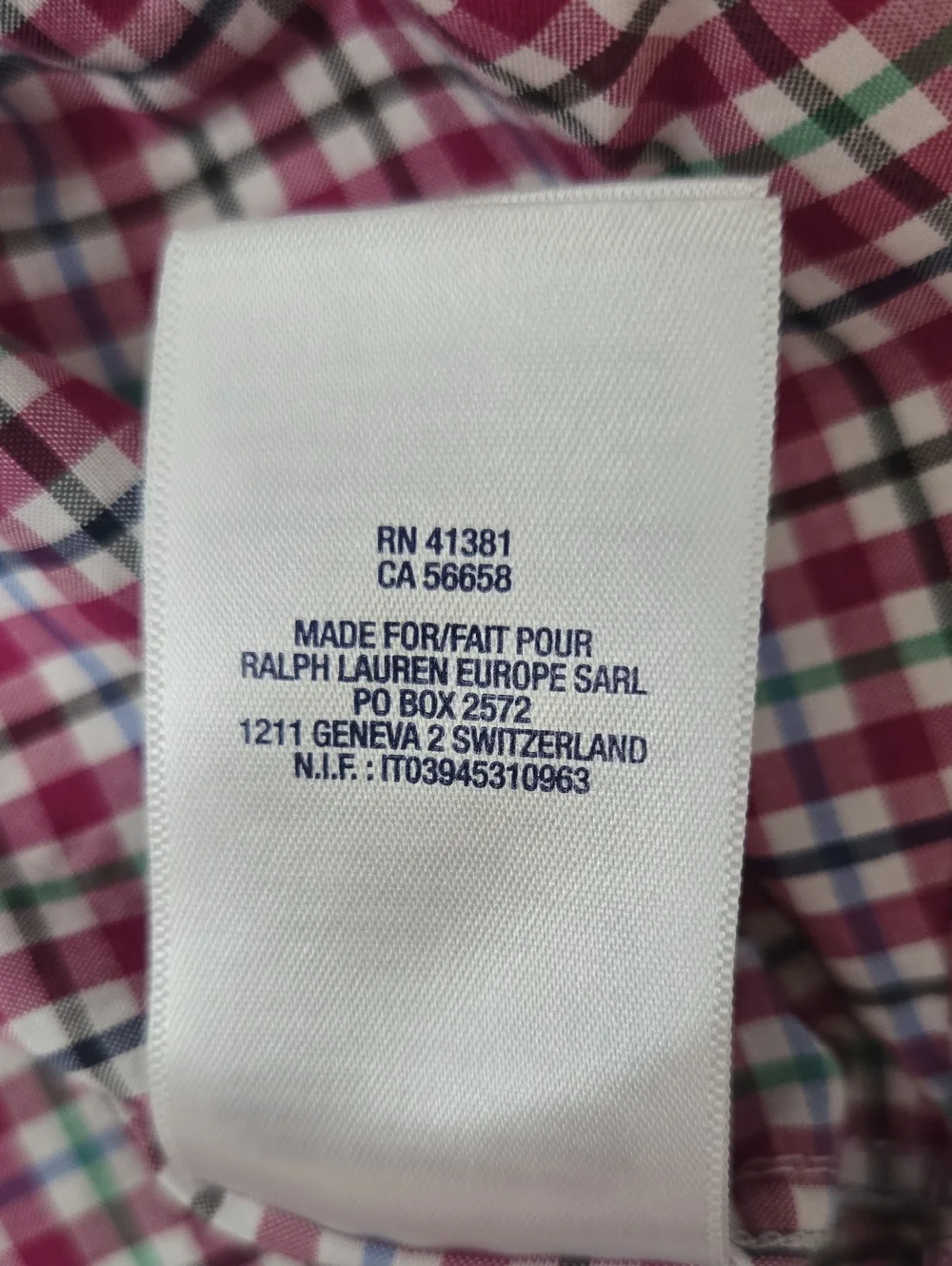 Ralph Lauren nice plaid